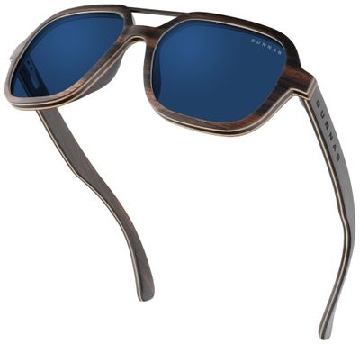 GUNNAR kancelárske/hermé okuliare HUMBOLDT EBONY * slnečné sklá * BLF 98 * GUNNAR focus Okuliare, slnečné, hnedé obrúčky, tmavé sklá