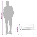vidaXL Detská záhradná lavička 81 cm čínska jedľa