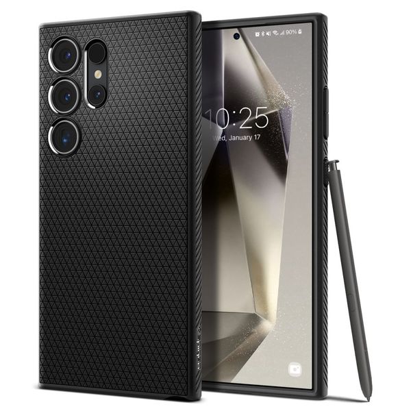 Púzdro Spigen Liquid Air pre Samsung Galaxy S24 Ultra matne čierna