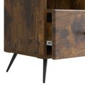 vidaXL TV skrinka Dymový dub 102 x 34,5 x 50 cm Kompozitné drevo