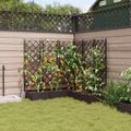vidaXL Záhradný kvetináč 5 ks Hnedá 120 x 120 x 125,5 cm PP
