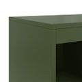vidaXL Komoda olivovozelená 100,5x39x107 cm oceľ