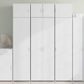 vidaXL Vysoká skrinka biela 70x42,5x185 cm kompozitné drevo