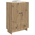 vidaXL Servírovacia skriňa Remeselný Dub 66 x 34,5 x 95 cm