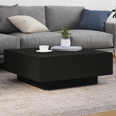 vidaXL Konferenčný stolík čierny 80x80x31cm drevotrieska