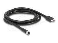 M12 kábel A-kódovaný 17 pin samica na HDMI
