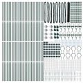 vidaXL Hexagonálny plot s stĺpom 100 x 1,4 m PVC potiahnutá oceľ
