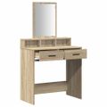 vidaXL Toaletný stolík Sonoma dub 79 x 41 x 140 cm Kompozitné drevo