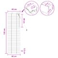 vidaXL Žalúzia Dubový vzhľad 40 x 130 cm 35 mm Masívne Paulownia drevo
