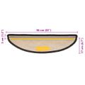 vidaXL Samolepiace nášľapy vzhľad sisalu 30 ks 56x17x3 cm antracitové