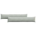 vidaXL Vankúše na pohovku 2 pcs Svetlosivá 200 x 40 cm