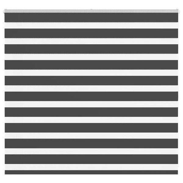 vidaXL Zebra roleta čierna 160x100 cm šírka látky 155,9cm polyester