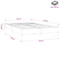 vidaXL Posteľný rám boxsping bez matracom tmavozelený 120x210 cm zamat