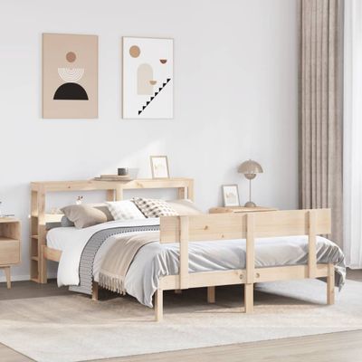 vidaXL Posteľ s matracom 120x200 cm borovicový masív