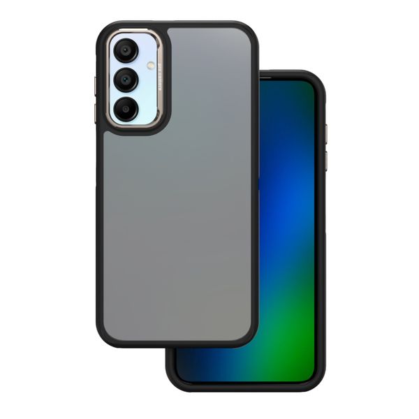 Priehľadné čierne puzdro pre Samsung Galaxy A15 4G / A15 5G sivé