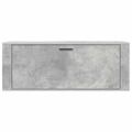 vidaXL Botník betónovo sivý 100x35x38 cm spracované drevo