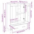 vidaXL Highboard Čierny dub 70 x 31 x 115 cm Kompozitné drevo