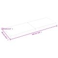 vidaXL Stolová doska 180x60x(2-6) cm neošetrený dubový masív