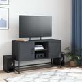 vidaXL TV skrinka antracitová 100,5x39x60,5 cm oceľ