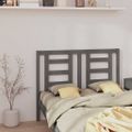 vidaXL Čelo postele sivé 126x4x100 cm masívna borovica