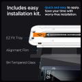 Spigen tempered glass GLAS.TR "EZ FIT" FC 2-PACK for iPhone 15 Pro Max 6,7" black