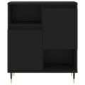 vidaXL Komoda čierna 60x35x70 cm spracované drevo