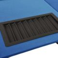 vidaXL Pokrový stôl pre 10 hráčov so zásobníkom modrý 160x80x75 cm
