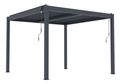 Bioklimatická pergola G21 Austin Premium 3x3 m, antracitová hliníková