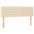 vidaXL Boxspring posteľ s matracom krémový 140x190 cm látka
