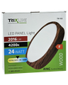 TR-155 LED panel 24W 2016lm 4200K dekor drevo - kruhový prisadený Trixline