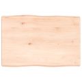 vidaXL Stolová doska 60x40x(2-4) cm neošetrený masív živé hrany