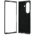 Guess HC Magnetic Ring Stand Grained PU Classic Logo puzdro pre Samsung Galaxy Z Fold 8 Ultra béžové