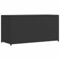vidaXL Záhradný úložný box čierny 120x50x60 cm polyratanový