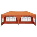vidaXL Prístrešok na párty 575 x 288 x 245 cm Oranžová Oxfordská látka