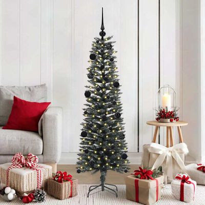 vidaXL Umelý vianočný stromček Zelená 150 cm PVC, plast a oceľ