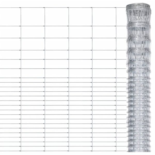 vidaXL Záhradný plot pozinkovaná oceľ 50x1,6 m strieborný