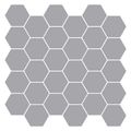 vidaXL Hexagónová dlažba 10 ks Sivá 30 x 30 cm Polyuretán a PET