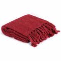 vidaXL Hodváb Vínovo červená 220 x 250 cm 1.93 kg Polyester