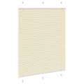 vidaXL plisovaná roleta krémová 110x150 cm Šírka látky 109,4 cm