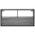 vidaXL TV skrinka sivá sonoma 80x31x39,5 cm kompozitné drevo a kov