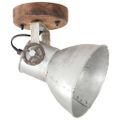 vidaXL Industriálne nástenné / stropné lampy 2 ks strieborné 20x25 cm E27