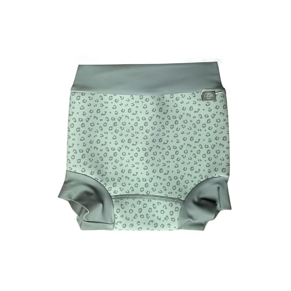 Neoprénové plavky pre bábätká Green Leopard