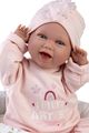 Llorens 74122 NEW BORN - realistická bábika bábätko so zvukmi a látkovým telom - 42 cm