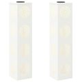 vidaXL Solárne LED svetlo na chodník 2 ks Teplá biela 18 x 18 x 80 cm