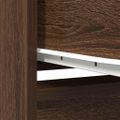vidaXL Highboard Hnedý Dub 29,5x34x119,5 cm Konštruktérske drevo