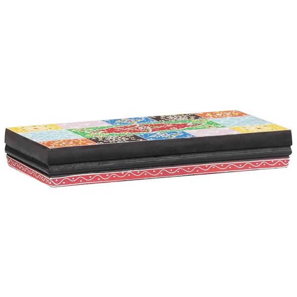 vidaXL Stenné police Viacfarebný 40 x 20 x 6 cm Masívne mango drevo