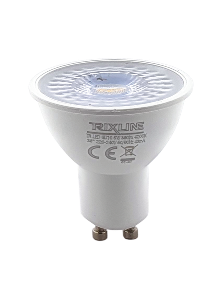 LED žiarovka Trixline 5W GU10 380lm neutrálna biela ALU+PLAST