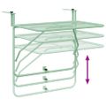 vidaXL Závesný balkónový stôl Mentolová zelená 60 x 39 x 65 cm Oceľ