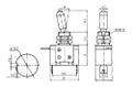 Prepínač páčkový 2pol./2pin ON-OFF 12VDC/25A LED zelená