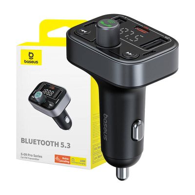 FM Transmitter Baseus S-09 Pro, Bluetooth (čierny)